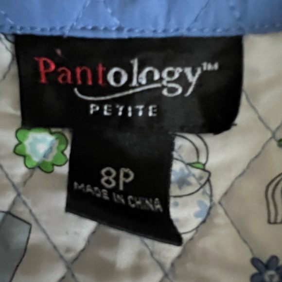 Pantology quilted‎ lightweight blue jacket. Size 8P - Picture 8 of 9